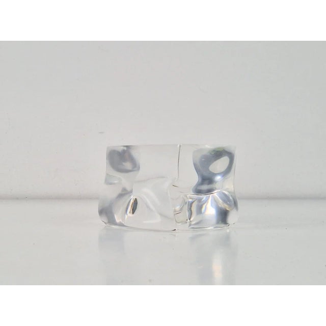 Vintage Modern Sculptural Abstract Astrolite Acrylic Paperweight by Ritts L.A., 1970s For Sale - Image 10 of 11