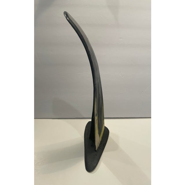 Mid-Century Modern 1990s Modern Wing Ceramic Sculpture For Sale - Image 3 of 10