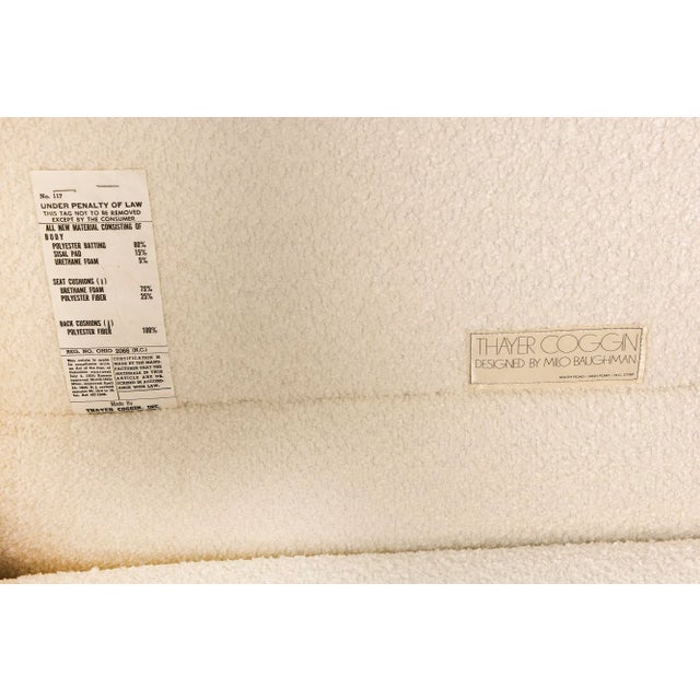 Vintage Rare Milo Baughman for Thayer Coggin Lounge Chairs With Ottomans Pair of Restored For Sale - Image 10 of 10