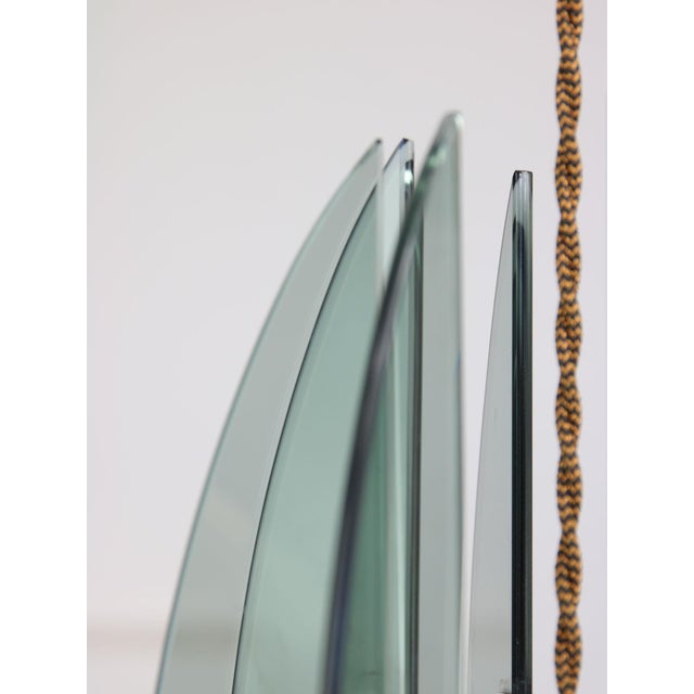 Italian Space Age Acrylic Glass Pendant Lamp, 1970s For Sale - Image 4 of 16