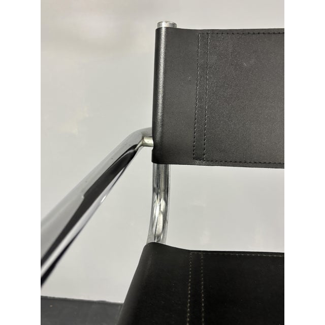 Italian Bauhaus Tubular Chrome High Bar Stools, 1970s, Set of 2 For Sale - Image 6 of 18