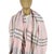 English Burberry Pink Plaid 100% Cashmere Scarf For Sale - Image 3 of 9