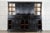 Circa 1880 monumental english 19thcebonised pine housekeepers cupboard together w267.5 x d77.5 x h223.5 cm base w267.5 x...