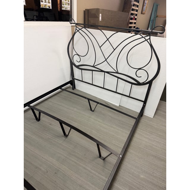 Queen Size Wesley Allen Melody Bed Frame For Sale - Image 4 of 12