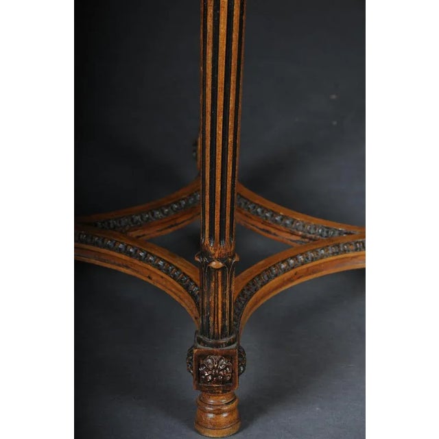 Wood Louis XVI French Beechwood Side Table For Sale - Image 7 of 10