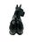 Ceramic Rare VTG Black Ceramic Scottie Dog Figurine With White Highlights | Mid-Century Japanese Scottish Terrier Decor | Unique "Dc" Mark For Sale - Image 7 of 13