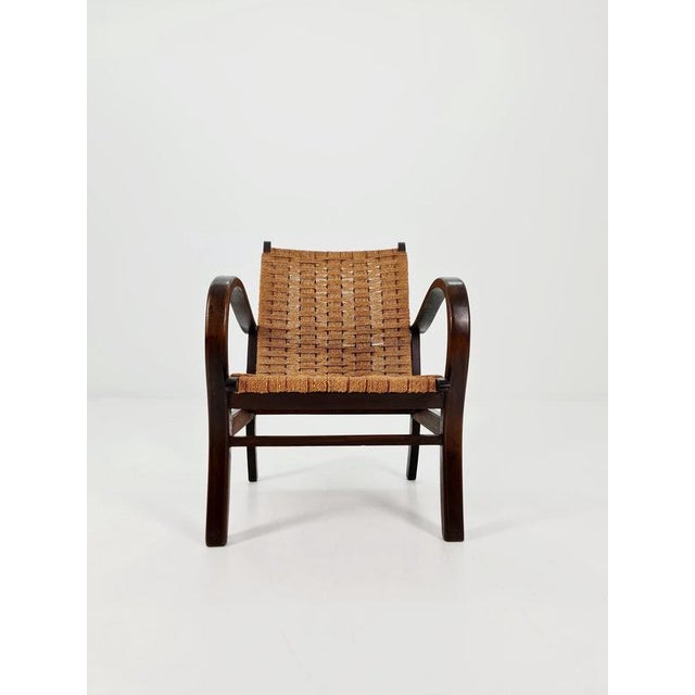 Vintage Bauhaus Papercord Armchair by Ehrich Dieckmann, 1930s For Sale - Image 11 of 18