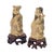 Chinese Pair Chinese Scholar and Deity Figures on Carved Hardwood Stands 3.25" For Sale - Image 3 of 10