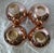 Metal Late 20th Century Rose Gold Ombre Stemless Modern Copper Metallic Wine Glasses, Set of 4 For Sale - Image 7 of 8