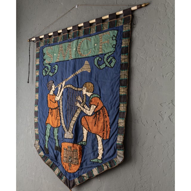 Antique British Music or Choral Procession Banners Orford Castle Suffolk For Sale - Image 13 of 17