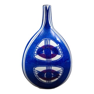 Mid 20th Century Royal Copenhagen Denmark Inge Lise Koefoed Vintage Tenera Fajance Flower Vase For Sale