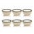 2020s Matera 6.25"Coiled Abaca Condiment Bowls, Set of 6, Taupe For Sale - Image 5 of 5