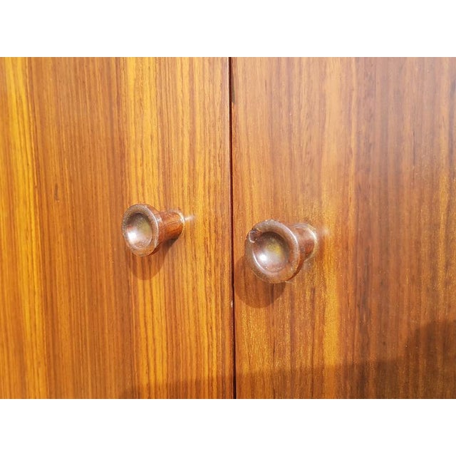 Mid-Century Modern Mid-Century Modern Italian Wall Unit in Wood Brass and Painted Metal, 1960s For Sale - Image 3 of 18