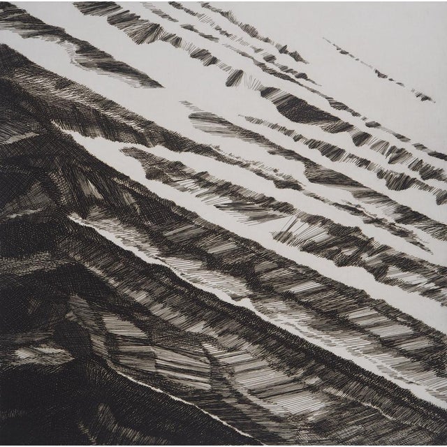 Françoise Bicaut, The Water of the Moon Will Leave Its Plates in the Desert, 1982, Original Etching For Sale - Image 4 of 10