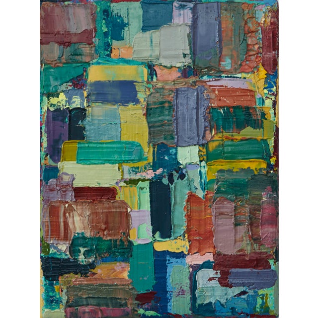 "Rectangles 8" Original Abstract Oil Painting by Simon Findlay For Sale