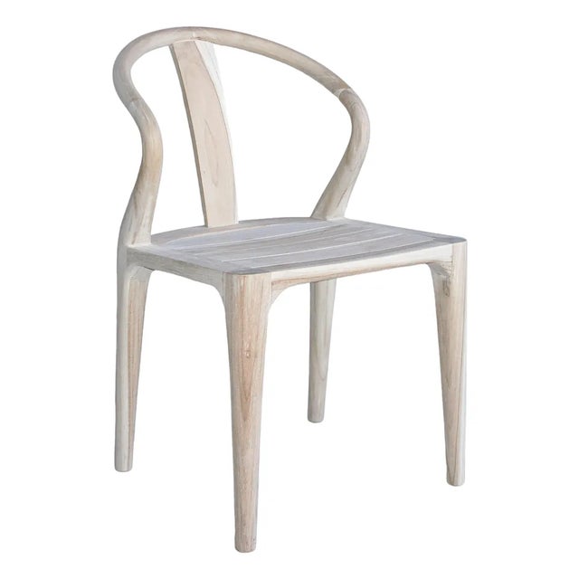 Izzy Reclaimed Teak Wood Outdoor Dining Chair by Artesia For Sale