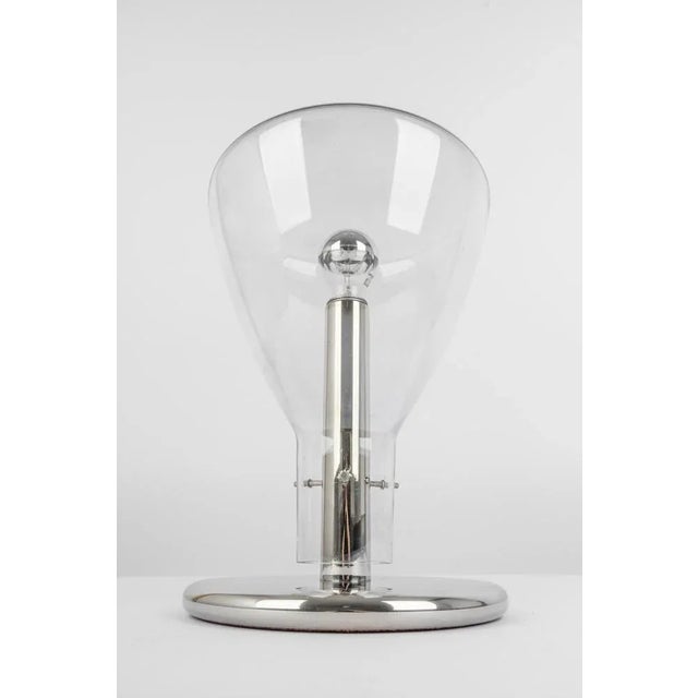 Glass Table Lamp attributed to Temde, Switzerland, 1970s For Sale - Image 6 of 12