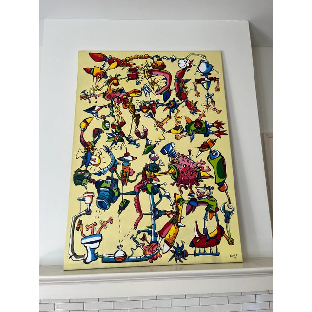 2006 "Transformation" Graffiti Pop Art Canvas by Ferenc Balint For Sale - Image 10 of 11