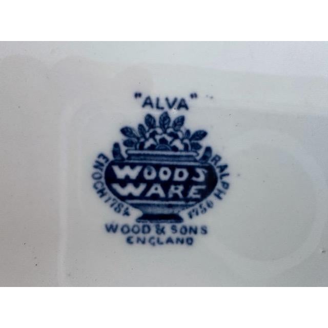 Antique Medium Woods Ware Ironstone Platter For Sale - Image 9 of 9