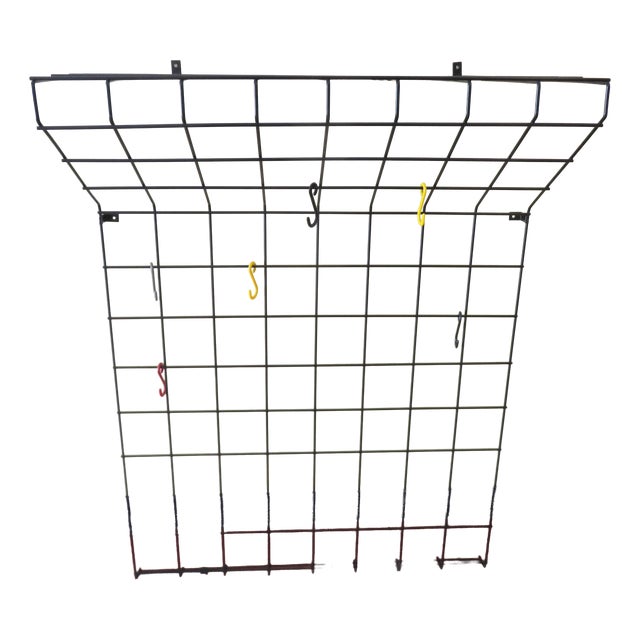 Black String Coat Rack by Karl Fichtel for Drahtwerke Erlau, 1950s For Sale
