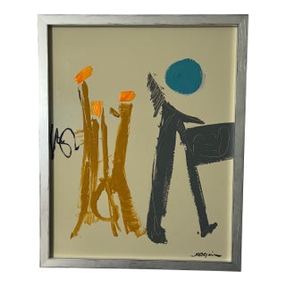 Mid-Century Modern Abstract Painting by Artist Ken Joaquin For Sale