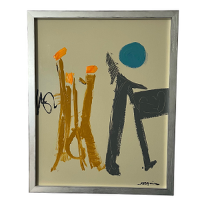 Mid-Century Modern Abstract Painting by Artist Ken Joaquin
