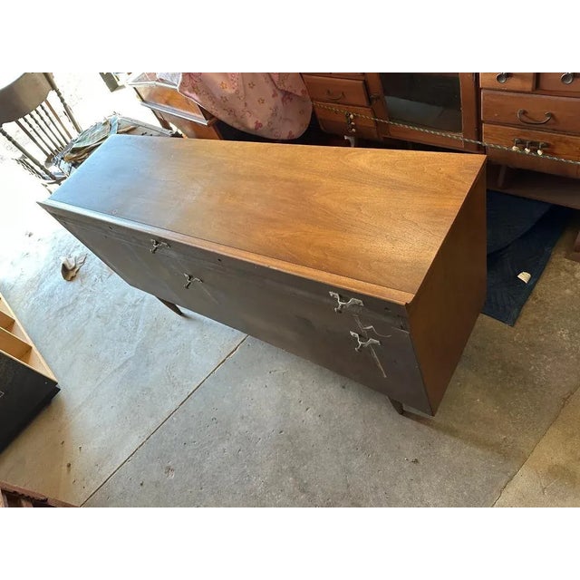 Broyhill 1960s Broyhill Sculptra Brooklyn Premiere Dresser W/Mirror (Not Shown) For Sale - Image 4 of 15