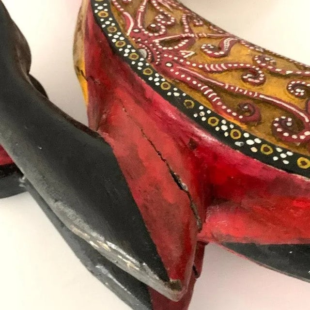 1970s Vintage Wooden Folk Art Bird For Sale - Image 10 of 10