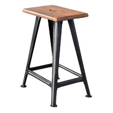 Industrial Factory Stool by Rowac, 1920s For Sale