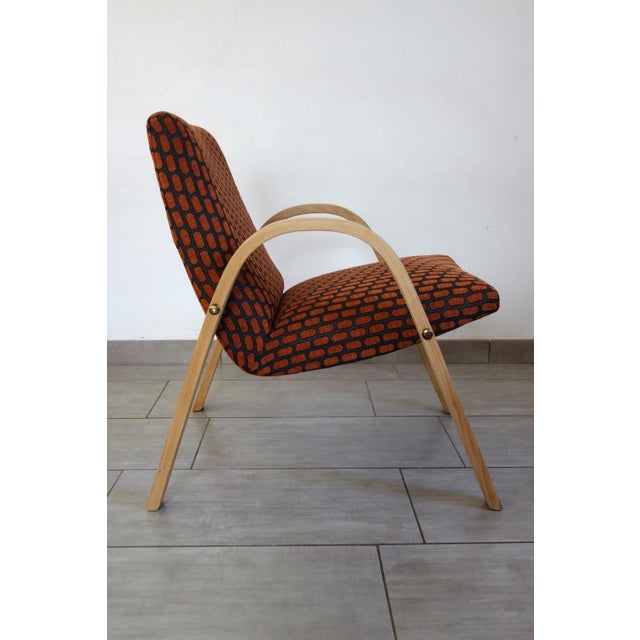 Vintage Bow Wood Armchair from Steiner, 1950s For Sale - Image 10 of 14