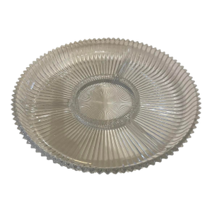 1980s Traditional Glass Platter