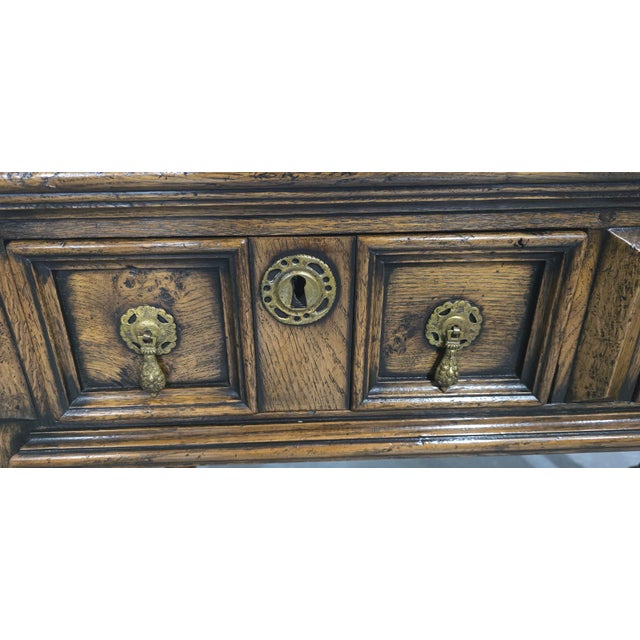 Oak Dresser Base of Small Proportions, 1920s For Sale - Image 12 of 13