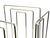 Silver Mid-Century Chrome-Plated Magazine Rack by Willi Glaeser for Tmp, Thomas Merlo & Partner, Schweiz, 1980s For Sale - Image 8 of 14