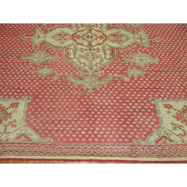 Early 21st Century Zabihi Collection Antique Turkish Oushak Rug - 8'9" x 13'7" For Sale - Image 5 of 6