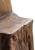 Contemporary Sculptural Textured Teak Wood Chair For Sale - Image 3 of 10