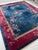 Antique Art Deco Asian Botanical Garden Magenta Rug 9.2 x 11.8 For Sale - Image 10 of 15