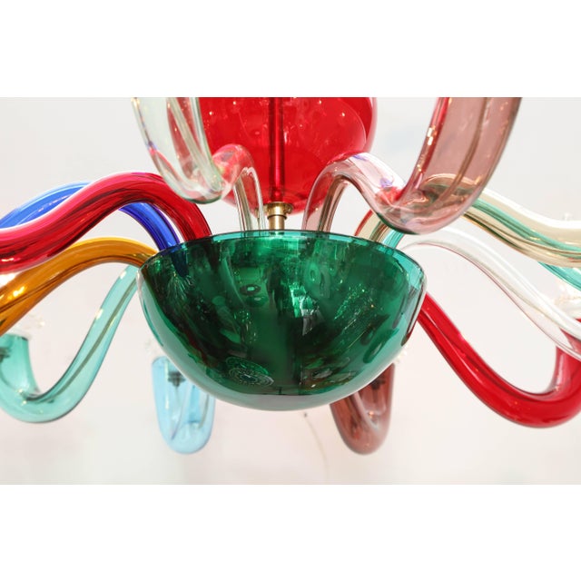 Gio Ponti Gio Ponti Signed Venini Twelve-Arm Chandelier For Sale - Image 4 of 11