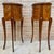 French 1930s Pair of French Louis XV Style Marquetry Nightstands With Drawers and Cabinet For Sale - Image 3 of 15