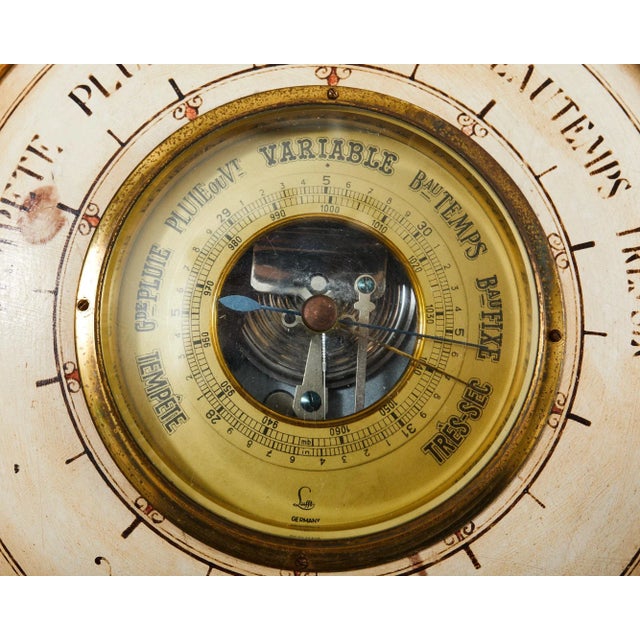 19th Century Italian Carved Louis XVI Style Giltwood Barometer For Sale - Image 10 of 13