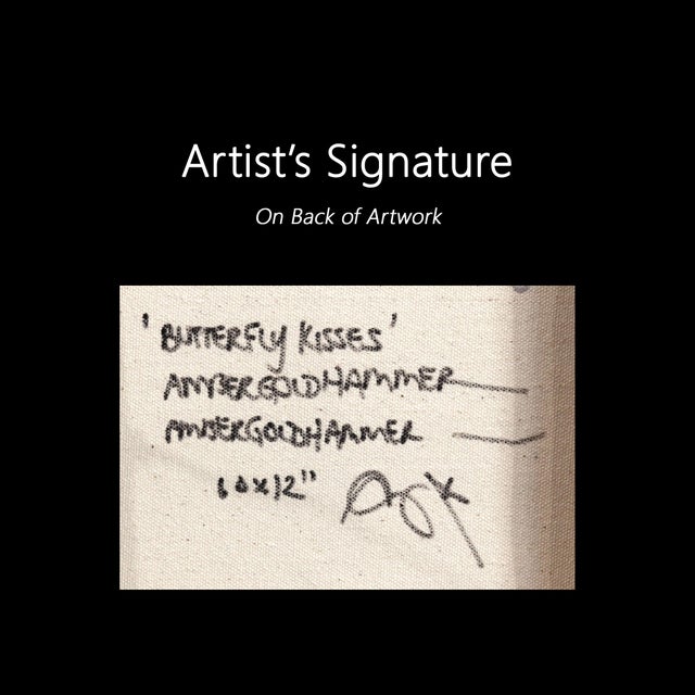 Butterfly Kisses - Abstract Water Sky Blue Green Textural Mixed Media Painting Original Artwork by Amber Goldhammer For Sale - Image 9 of 9