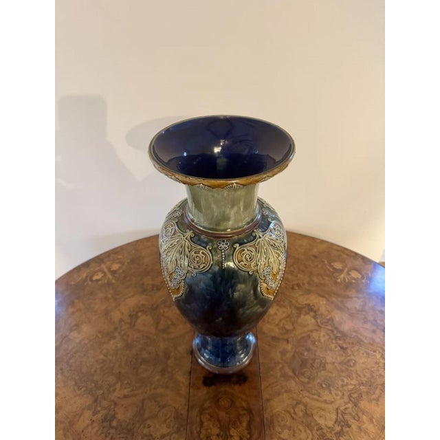 1900 - 1909 Large Antique Vases from Royal Doulton, 1900s, Set of 2 For Sale - Image 5 of 8