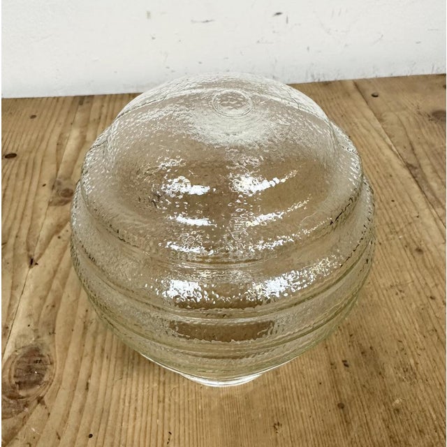 Industrial Bakelite Pendant Light with Ribbed Glass, 1970s For Sale - Image 10 of 14