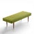 Milo Baughman for Thayer Coggin Mid Century Walnut Upholstered Bench For Sale - Image 9 of 10