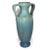 Blue Tall American Van Briggle Pottery King's Blue Yucca Leaves Vase For Sale - Image 8 of 13