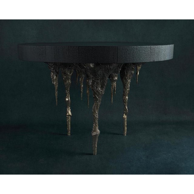 Disenchanted Table in Cast Bronze by William Guillon For Sale - Image 4 of 11