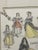 Vintage Framed Hermes Scarf Costumes Des Dames For Sale - Image 6 of 16