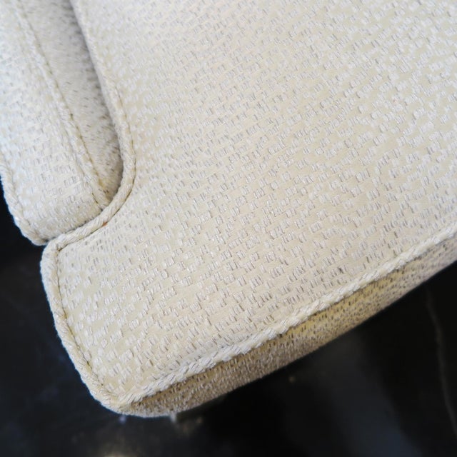 Textile 1940s Vintage French Silver Leaf Lounge Chairs- A Pair For Sale - Image 7 of 12