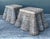 Wood Vintage Coastal Woven Rattan Draped Side Tables - A Pair For Sale - Image 7 of 12