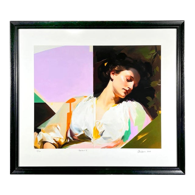 Impressionist Female "Portrait 4" Original Limited Edition Giclée Print For Sale