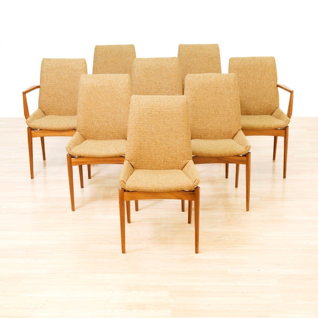 Designed by Robert Heritage and manufactured by Archie Shine in England during the 1960s, this exceptional set of eight...